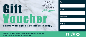 Gift Voucher from Cross Massage Therapy